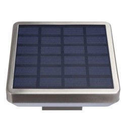 LED Pastatomas lauko šviestuvas veikiantis nuo saulės energijos+SPIKE SS-BRUSHED Aliuminis 4.4W 600lm/60lm IP44 3.7V SENSOR