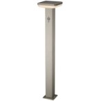 LED Pastatomas lauko šviestuvas veikiantis nuo saulės energijos SS-BRUSHED Aliuminis 4.4W 600lm/60lm IP44 3.7V SENSOR