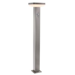 LED Pastatomas lauko šviestuvas veikiantis nuo saulės energijos SS-BRUSHED Aliuminis 4.4W 600lm/60lm IP44 3.7V SENSOR