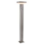 LED Pastatomas lauko šviestuvas veikiantis nuo saulės energijos SS-BRUSHED Aliuminis 4.4W 600lm/60lm IP44 3.7V SENSOR