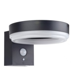 Nuo saulės energijos veikiantis LED fasadinis lauko šviestuvas 6W/600lm 3.7V 2200mAh 6000K IP44