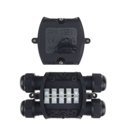 Hermetiška jungtis laidams IP68 - BOX SPLITTER 4 TERMINALAI