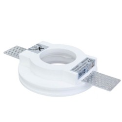 Užglaistomas Gipsinis šviestuvas (apvalus) 1xGU10 (Gipso)