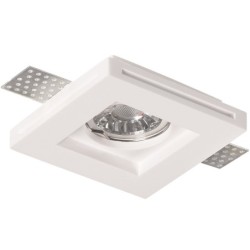 Užglaistomas Gipsinis šviestuvas (kvadratinis) 1xGU10 (Gipso)