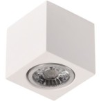 Lubinis gipsinis šviestuvas (kvadratinis) 1xGU10 (Gipso)