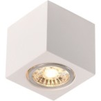 Lubinis gipsinis šviestuvas (kvadratinis) 1xGU10 (Gipso)