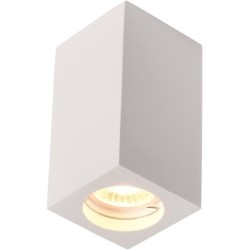 Lubinis gipsinis šviestuvas (kvadratinis) 1xGU10 (Gipso)