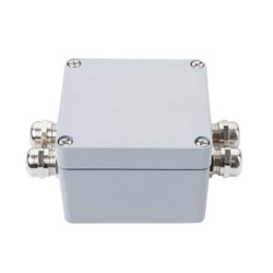 Hermetiška aliuminė laidų sujungimo dėžutė IP68 450V/24A - 4 TERMINALAI
