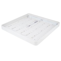 LED lubinis šviestuvas (KVADRATINIS) 5630SMD 64W 220V 4800LM 4500K - BALTA SPALVA