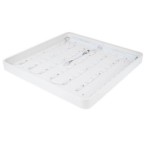 LED lubinis šviestuvas (KVADRATINIS) 5630SMD 64W 220V 4800LM 4500K - BALTA SPALVA