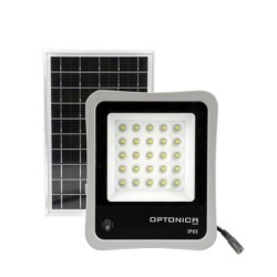Nuo saulės energijos veikiantis LED prožektorius 8W 500Lm 6000K 3.2V/6Ah