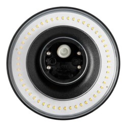 LED sieninis lauko šviestuvas Plastikas Juoda spalva IP65 12W 3000K