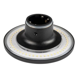 LED sieninis lauko šviestuvas Plastikas Juoda spalva IP65 12W 3000K