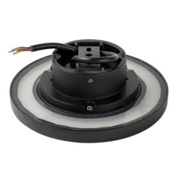 LED Sieninis lauko šviestuvas Juoda spalva IP65 12W 3000K