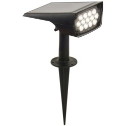 Įsmeigiamas LED šviestuvas veikiantis nuo saulės energijos Spike 3.7V 1.8Ah 2W 3000K IP65 160lm