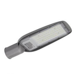 LED gatvės šviestuvas, stiklinis, 50W, šalta balta šviesa