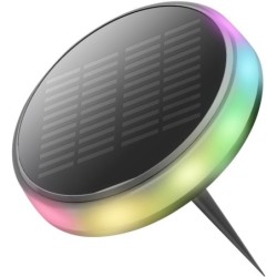 Įsmeigiamas LED šviestuvas veikiantis nuo saulės energijos RGB 0.6W RGB IP65 8lm