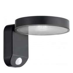 Sieninis LED šviestuvas veikiantis nuo saulės energijos Round su Judesio davikliu 9W 3000K IP44 400lm