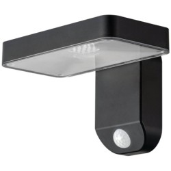 Sieninis LED šviestuvas veikiantis nuo saulės energijos su Judesio davikliu 9W 3000K IP44 400lm
