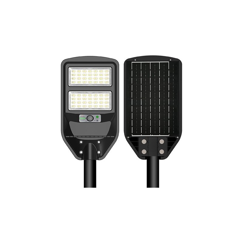 Gatvės šviestuvas veikiantis nuo saulės energijos su pulteliu 8W 6000K IP65 1200lm