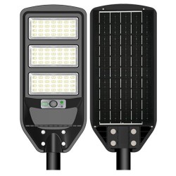 Gatvės šviestuvas veikiantis nuo saulės energijos su pulteliu 12W 6000K IP65 1800lm