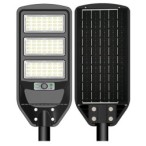 Gatvės šviestuvas veikiantis nuo saulės energijos su pulteliu 12W 6000K IP65 1800lm