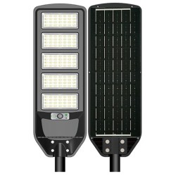 Gatvės šviestuvas veikiantis nuo saulės energijos su pulteliu 18W 6000K IP65 2700lm