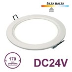 Įmontuojama LED panelė ROUND 14W 4200K Neutrali balta 24V IP52 (be maitinimo šaltinio)
