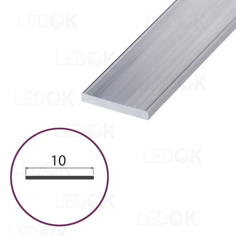 3m Aliuminė aušinimo juostelė LED juostoms Plotis 10mm