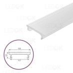 3m Matinis baltas dangtelis profiliui 13.6mm PMMA