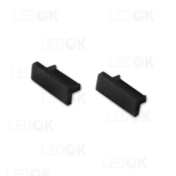 Juoda paviršinio profilio 6x16mm aklė (2 vnt. kompl.)