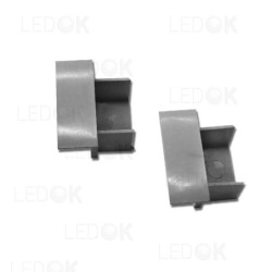 Pilka įmontuojamo profilio 12x16mm aklė (2 vnt. kompl.)