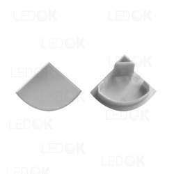 Pilka kampinio profilio 16x16mm 45° aklė D forma (2 vnt. kompl.)