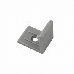 Pilkas profilio 16x16mm 45° laikiklis PMMA