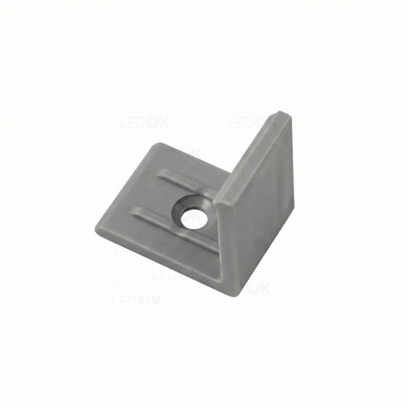 Pilkas profilio 16x16mm 45° laikiklis PMMA