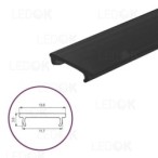 2m Montažinis - glaistymo dangtelis profiliui 13.6mm PMMA