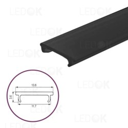 3m Montažinis - glaistymo dangtelis profiliui 13.6mm PMMA