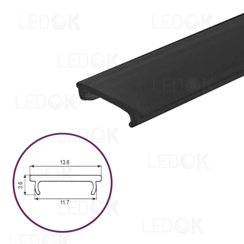 3m Montažinis - glaistymo dangtelis profiliui 13.6mm PMMA