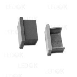 Pilka priglaistomo profilio 12x16mm aklė (2 vnt. kompl.)