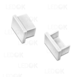 Balta priglaistomo profilio 12x16mm aklė (2 vnt. kompl.)