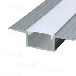 3m Priglaistomas aliuminis profilis LED juostoms 12x23mm (Anoduotas)