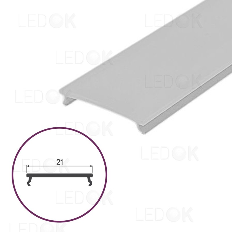 3m Montažinis - glaistymo dangtelis profiliui 23mm PMMA