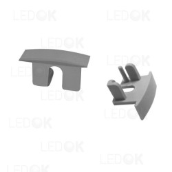 Pilka įmontuojamo profilio su kampu 12x16mm aklė (2 vnt. kompl.)