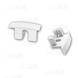 Balta įmontuojamo profilio su kampu 12x16mm aklė (2 vnt. kompl.)