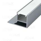 2m Pilkas Spec. baldinis aliuminis profilis LED juostoms su rankenėle (Anoduotas)