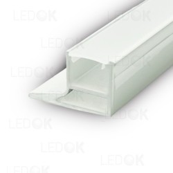 3m Baltas Spec. baldinis aliuminis profilis LED juostoms su rankenėle