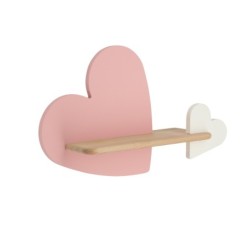 HEART Sieninis šviestuvas 5W LED 4000K IQ KIDS PINK+Balta FSC MIX 70%