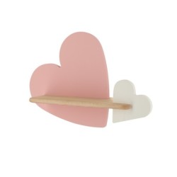 HEART Sieninis šviestuvas 5W LED 4000K IQ KIDS PINK+Balta FSC MIX 70%