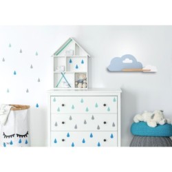 CLOUD Sieninis šviestuvas 5W LED IQ KIDS Mėlyna+Balta