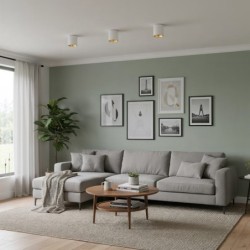 Lubinis šviestuvas Altisma LED 15W 3000K Balta Matinė Aukso Viduje (CLN-6677-95-WH-GD-3K)